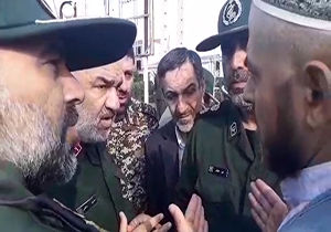 حضور سردار سلامی در شهرستان سیل زده آق قلا