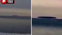 رویت یوفوی عجیب شناور بر فراز دریاچه!
