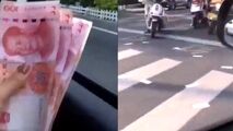 صحنه‌ای عجیب در خیابان‌های چین!