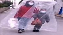 اقدام ابتکاری یک مادر و دختر برای مصون ماندن از ویروس کرونا