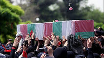 تشییع پیکر 9 شهید گمنام در اهواز