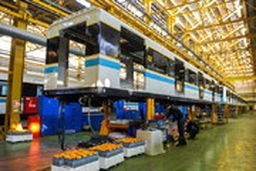 مراحل ساخت واگن‌ های متروی تهران را ببینید