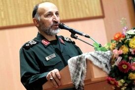 تشییع پیکر شهید حجازی در ستاد فرماندهی کل سپاه