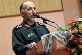 تشییع پیکر شهید حجازی در ستاد فرماندهی کل سپاه