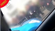 نزاع دسته جمعی دانش آموزان در خیابان!