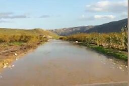 جاده‌ای که تبدیل به رودخانه شد!