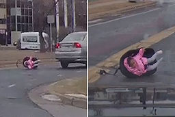 صحنه عجیبی که یک راننده با آن مواجه شد