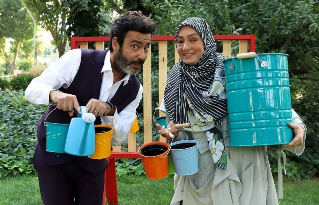 کودک شدن زوج هنری سرشناس در قاب تلویزیون 