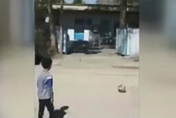 انجام چالش محمد صلاح توسط پسر ۷ ساله آبادانی