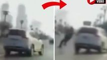 ویدئوی تصادف عجیبی که خبرساز شد!