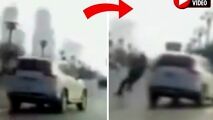 ویدئوی تصادف عجیبی که خبرساز شد!