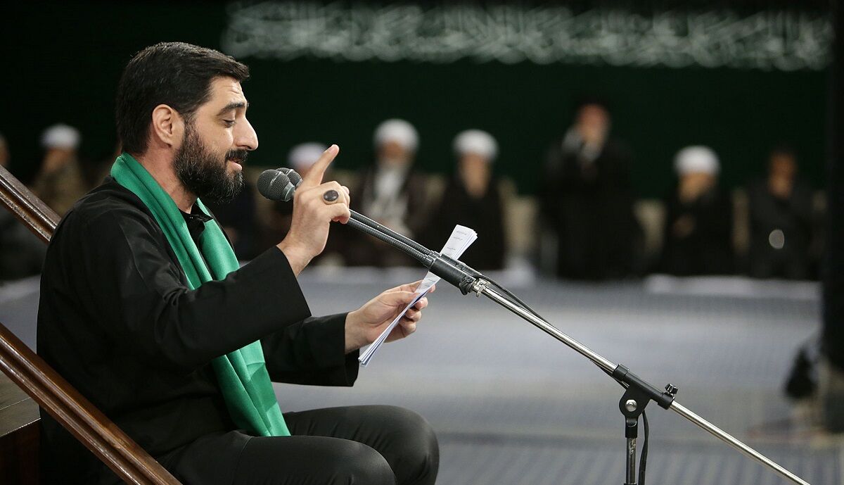 اشک‌های رهبر انقلاب پس از شنیدن مداحی آذری سید مجید بنی فاطمه