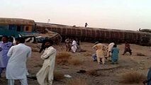فیلمی از حادثه خروج قطار زاهدان به تهران از روی ریل