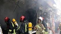 حادثه تلخ در بازار تجریش؛ آتش‌سوزی گسترده در یک مغازه
