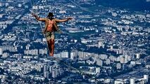 فستیوال هیجان انگیز راه رفتن روی طناب در فرانسه
