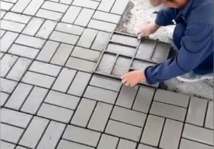 ایده‌ای جالب برای سنگفرش کردن معابر 