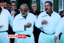 
لحظاتی دیده نشده از حضور سردار سلیمانی در مراسم عزاداری حسینی در کربلا + فیلم