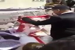 رسم عجیب کتک زدن عروس در روز ازدواج