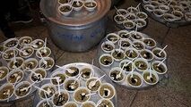 توزیع عصرانه بین زائران در مسیر نجف به کربلا