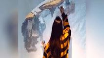 نقاشی از جنس پلاستیک حبابی