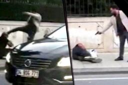 صحنه وحشتناک قتل در خیابان در روز روشن