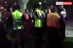 جنجال و درگیری در پایان بازی سایپا و پرسپولیس 