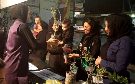 نذر فرهنگی فعالان محیط زیست در شب‌های محرم 