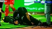 
پرتاب سنگ هوادارای استقلال خوزستان به بازیکن خودی!
