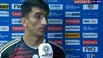 صحبت های علیرضا بیرانوند پس از بازی عراق 
