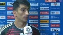 صحبت های علیرضا بیرانوند پس از بازی عراق 