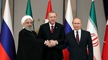عکس یادگاری روحانی، پوتین و اردوغان در آنکارا
