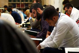 حرم رضوی و حال و هوای معتکفین+فیلم