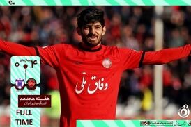 خلاصه بازی تراکتور 4 - هوادار 0