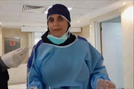 جدیدترین ویدئو از خانم دکتری که قهرمان شبکه‌های اجتماعی شده ، از درون سالن قرنطینه بیمارستان امام خمینی
