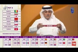لحظه هیجانی اعلام نام ایران در قرعه‌کشی جام جهانی
