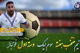  حمید کاظمی؛ بهترین مهاجم  هفته سوم لیگ یک/فیلم