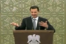 لحظه افت فشار خون بشار اسد در پارلمان جدید سوریه