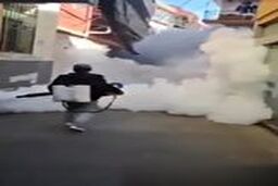 ضدعفونی کردن زادگاه کرونا با امکانات ویژه 