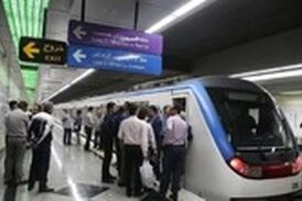  آتش سوزی در ایستگاه متروی شهید مدنی