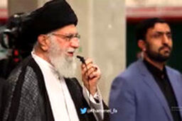 سخنان کوتاه اما مهم رهبر انقلاب در جمع جوانان عزادار