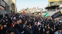 تصاویر هوایی از راهپیمایی جا ماندگان اربعین در تهران