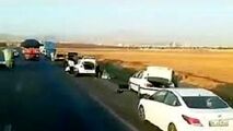 ماجرای ماشین‌های پنچر شده در اتوبان قزوین!