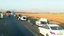 ماجرای ماشین‌های پنچر شده در اتوبان قزوین!