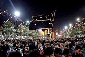 مراسم عزاداری شب عاشورا در کربلا+ فیلم