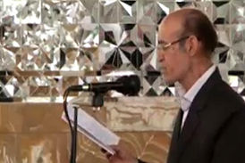 شعرخوانی در حرم مطهر امام رضا(ع) با حضور رهبر انقلاب