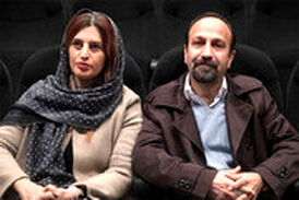 اصغر فرهادی و همسرش در تئاتر اشکان خطیبی
