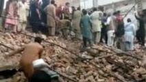۱۴ کشته و زخمی در ریزش ساختمان ۳ طبقه در پاکستان