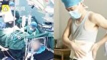 لحظه سقوط پزشک جراح حین عمل جراحی 