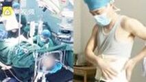 لحظه سقوط پزشک جراح حین عمل جراحی 