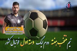 میلاد داوودی؛ بهترین مدافع میانی هفته دوم لیگ دسته اول 